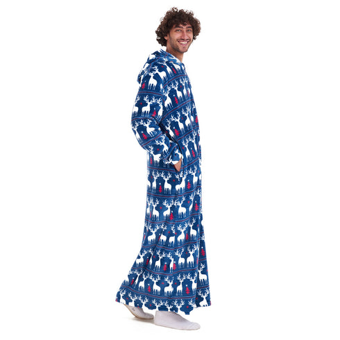 Snuggs Wearable Blanket Monk Dark blue Christmas